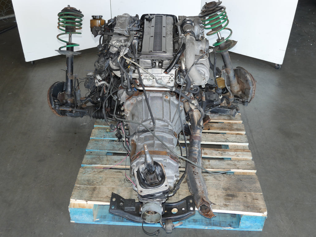 TOYOTA CHASER SOARER SUPRA ENGINE R154 TRANSMISSION 1991 1992 1993 1994 1995 1996 2.5L INLINE 6 JDM 1JZGTE TWIN-TURBO MOTOR WITH MANUAL 5SPEED R154 TRANSMISSION ECU WIRING