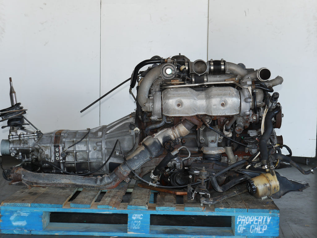 TOYOTA CHASER SOARER SUPRA ENGINE R154 TRANSMISSION 1991 1992 1993 1994 1995 1996 2.5L INLINE 6 JDM 1JZGTE TWIN-TURBO MOTOR WITH MANUAL 5SPEED R154 TRANSMISSION ECU WIRING