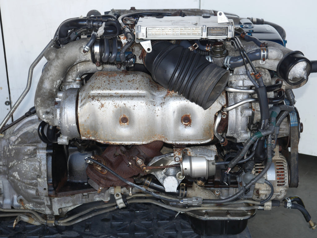 TOYOTA SUPRA ARISTO ENGINE 1997 1998 1999 2000 2002 6CYLINDERS 3.0L JDM 2JZGTE VVTI TWIN TURBO MOTOR WITH IMMOBILIZER ECU