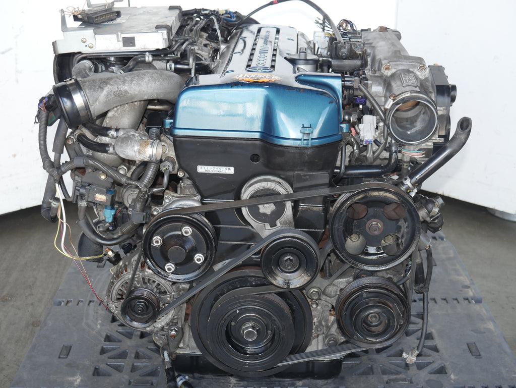 TOYOTA ARISTO SUPRA ENGINE 1997 1998 1999 2000 2001 2002 2003 2004 2005 6CYLINDERS 3.0L JDM 2JZGTE VVTI TWIN TURBO MOTOR WITH AUTO TRANSMISSION ECU