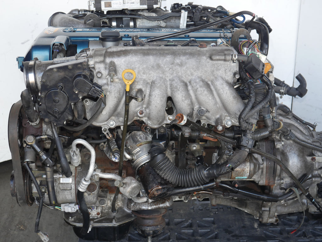 TOYOTA ARISTO SUPRA ENGINE 1997 1998 1999 2000 2001 2002 2003 2004 2005 6CYLINDERS 3.0L JDM 2JZGTE VVTI TWIN TURBO MOTOR WITH AUTO TRANSMISSION ECU
