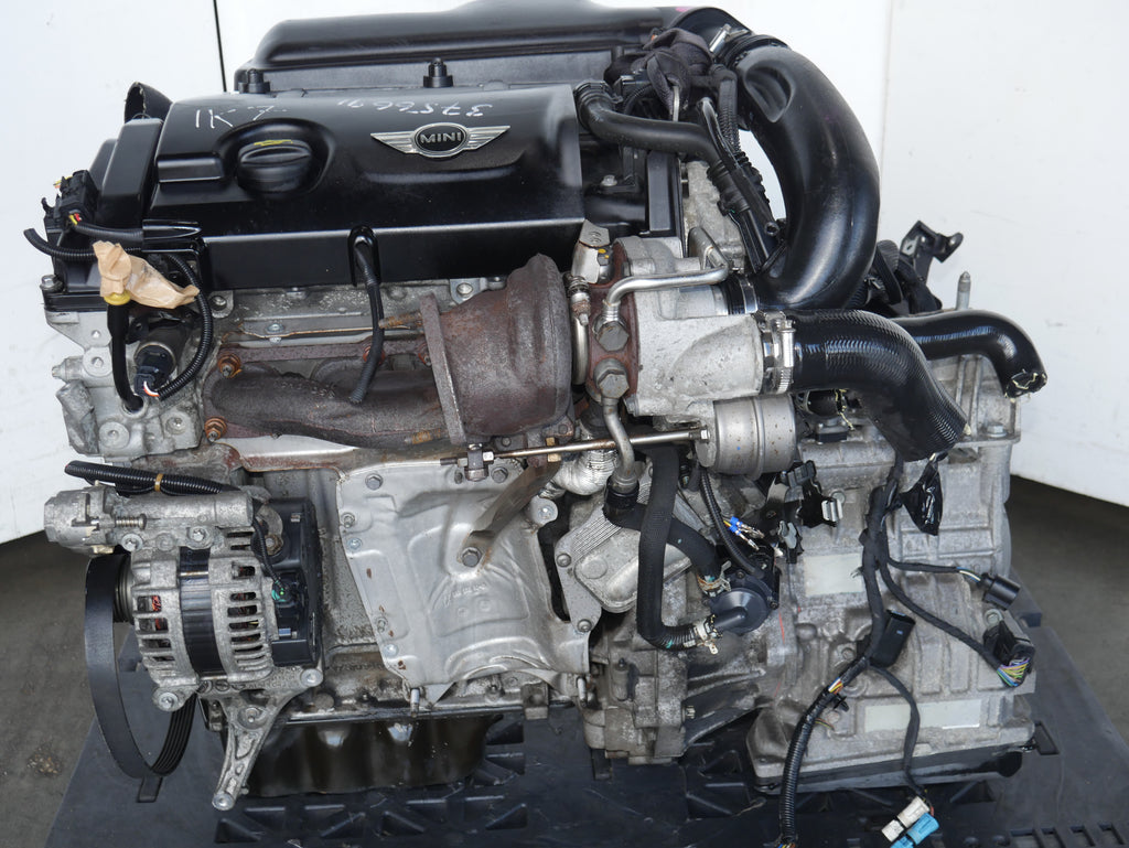 MINI COOPER S ENGINE TURBOCHARGED 2011 2012 2013 2014 4CYLINDERS 1.6L COMPLETE SWAP ECU AUTOMATIC TRANSMISSION