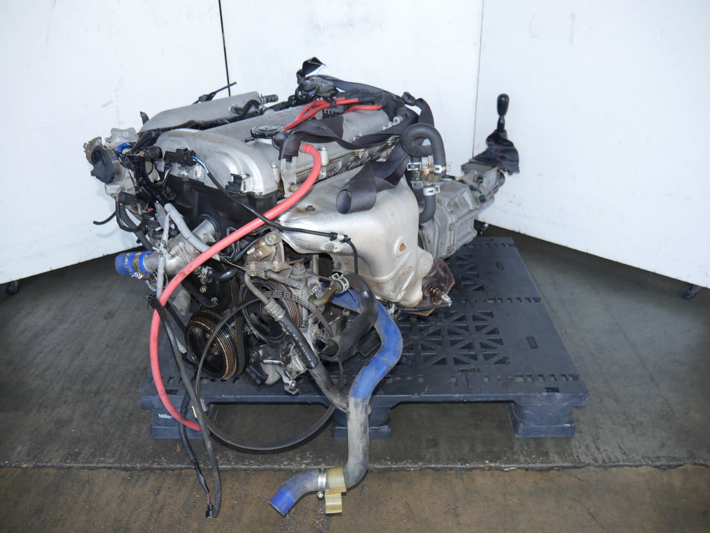 MAZDA MIATA ENGINE SWAP 1994 1995 1996 1997 4CYLINDERS 1.6L JDM B6 MOTOR WITH 5 SPEED MANUAL TRANSMISSION