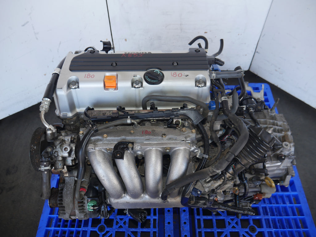 2004 TO 2008 ACURA TSX ENGINE SWAP 4CYLINDERS 2.4L JDM i-VTEC 3-LOBE K24A2 RBB2 MOTOR WITH AUTOMATIC TRANSMISSION