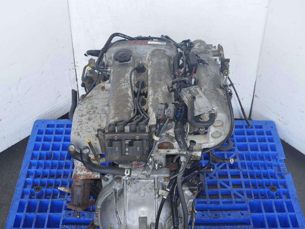 MAZDA MIATA ENGINE SWAP 1994 1995 1996 1997 4CYLINDERS 1.6L JDM B6 MOTOR WITH AUTOMATIC TRANSMISSION ECU