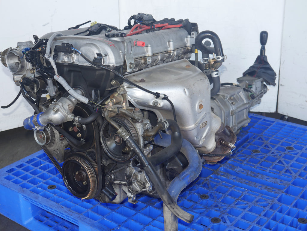 MAZDA MIATA ENGINE SWAP 1994 1995 1996 1997 4CYLINDERS 1.6L JDM B6 MOTOR WITH 5 SPEED MANUAL TRANSMISSION