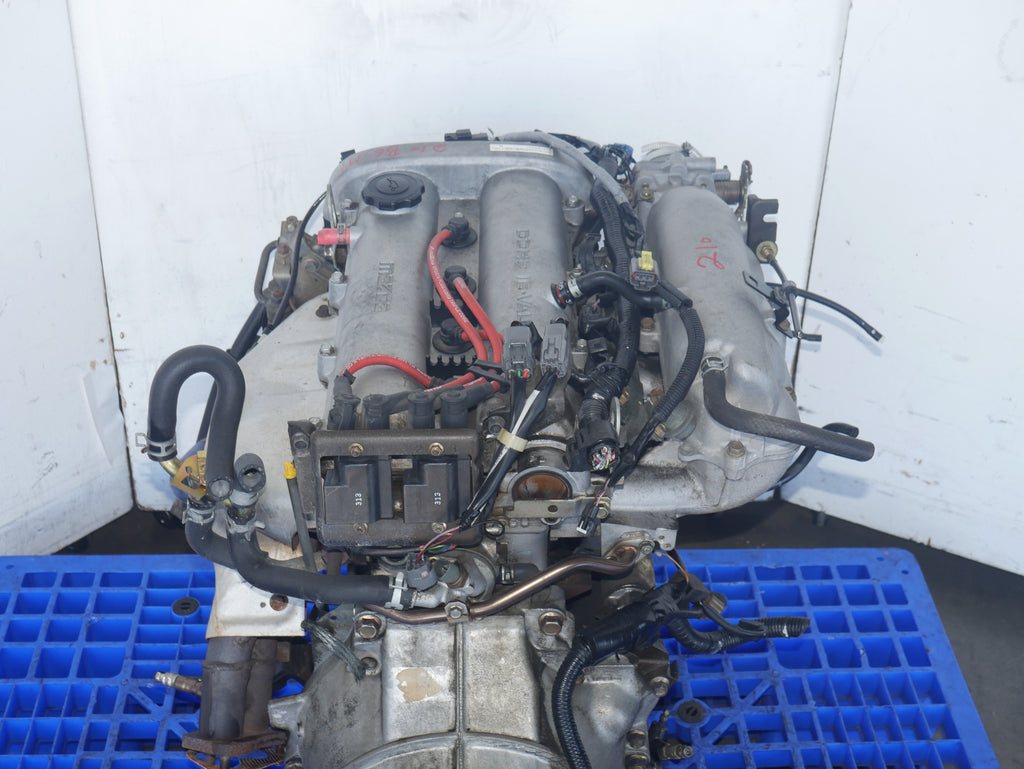 MAZDA MIATA ENGINE SWAP 1994 1995 1996 1997 4CYLINDERS 1.6L JDM B6 MOTOR WITH 5 SPEED MANUAL TRANSMISSION
