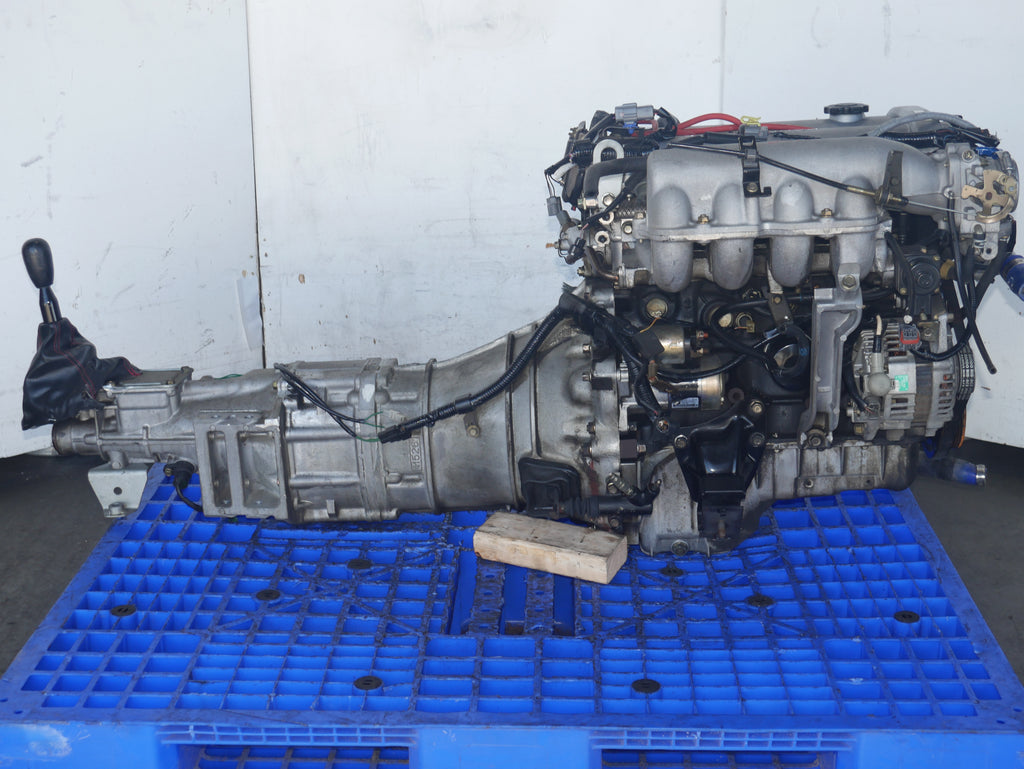 MAZDA MIATA ENGINE SWAP 1994 1995 1996 1997 4CYLINDERS 1.6L JDM B6 MOTOR WITH 5 SPEED MANUAL TRANSMISSION