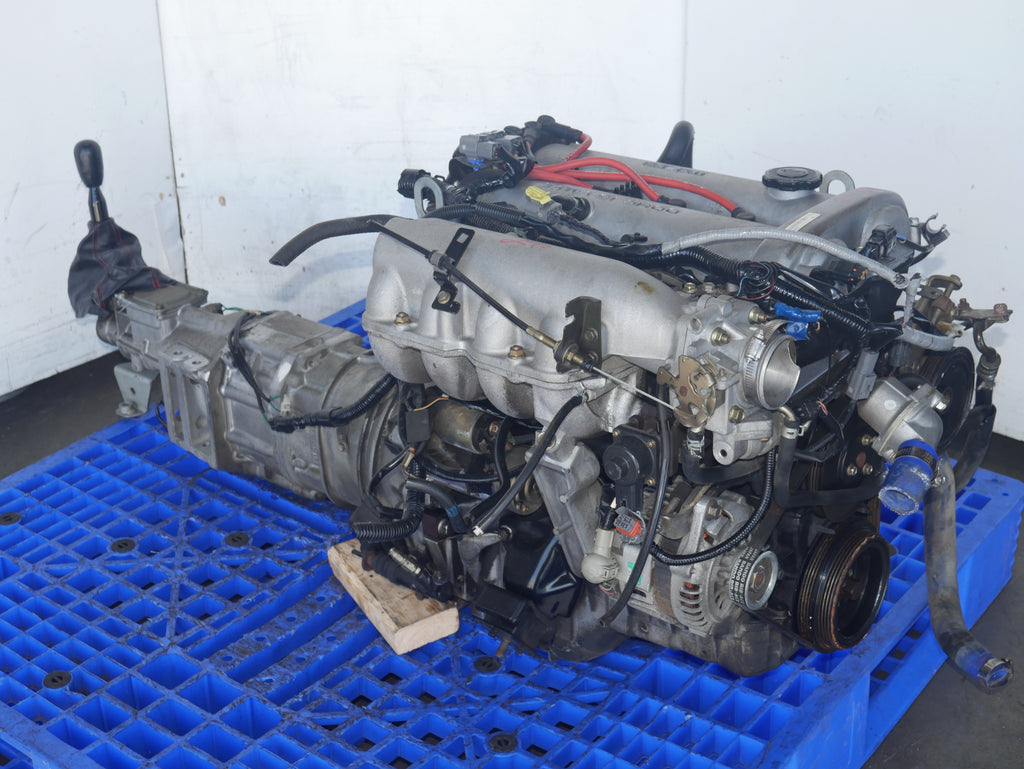 MAZDA MIATA ENGINE SWAP 1994 1995 1996 1997 4CYLINDERS 1.6L JDM B6 MOTOR WITH 5 SPEED MANUAL TRANSMISSION