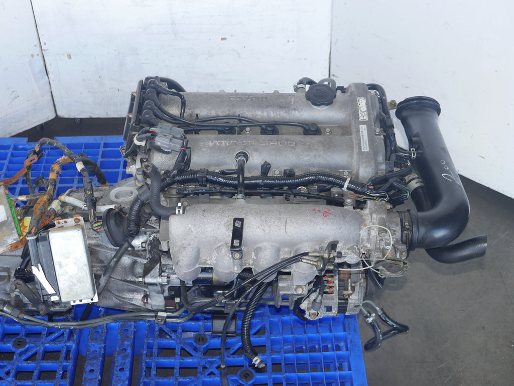MAZDA MIATA ENGINE SWAP 1994 1995 1996 1997 4CYLINDERS 1.6L JDM B6 MOTOR WITH AUTOMATIC TRANSMISSION ECU