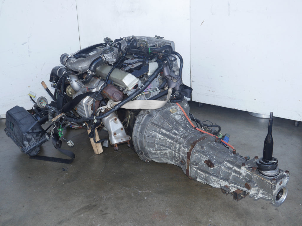 JDM NISSAN SKYLINE R32 GTS-T ENGINE WITH 5SPEED MANUAL TRANSMISISON 6CYLINDERS 2.0L RB20DET MOTOR COMPLETE HARNESS ECU HCR32