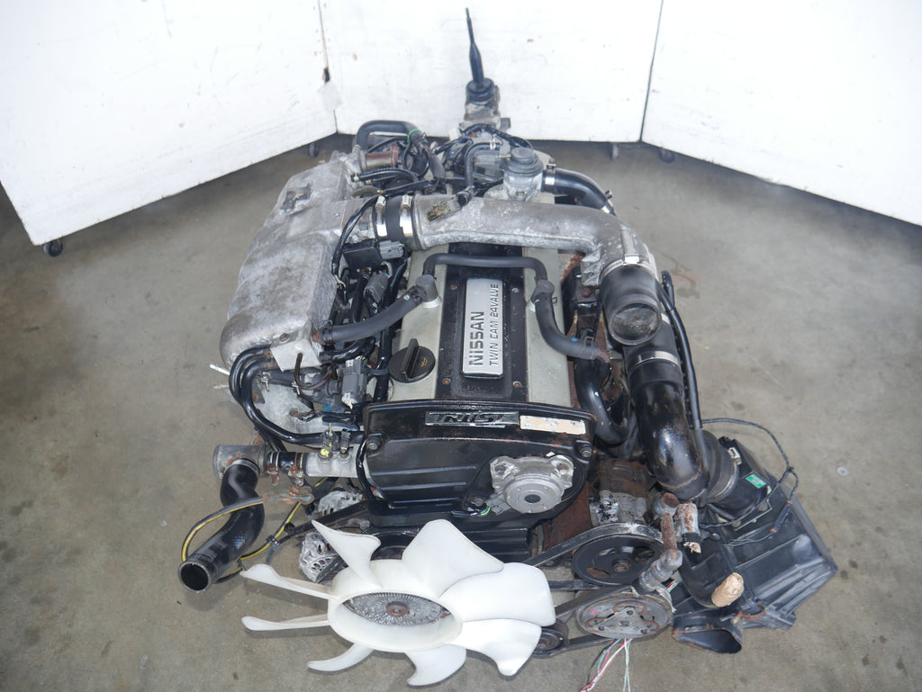 JDM NISSAN SKYLINE R32 GTS-T ENGINE WITH 5SPEED MANUAL TRANSMISISON 6CYLINDERS 2.0L RB20DET MOTOR COMPLETE HARNESS ECU HCR32