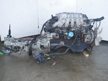 Load image into Gallery viewer, JDM NISSAN SKYLINE R32 GTS-T ENGINE WITH 5SPEED MANUAL TRANSMISISON 6CYLINDERS 2.0L RB20DET MOTOR COMPLETE HARNESS ECU HCR32